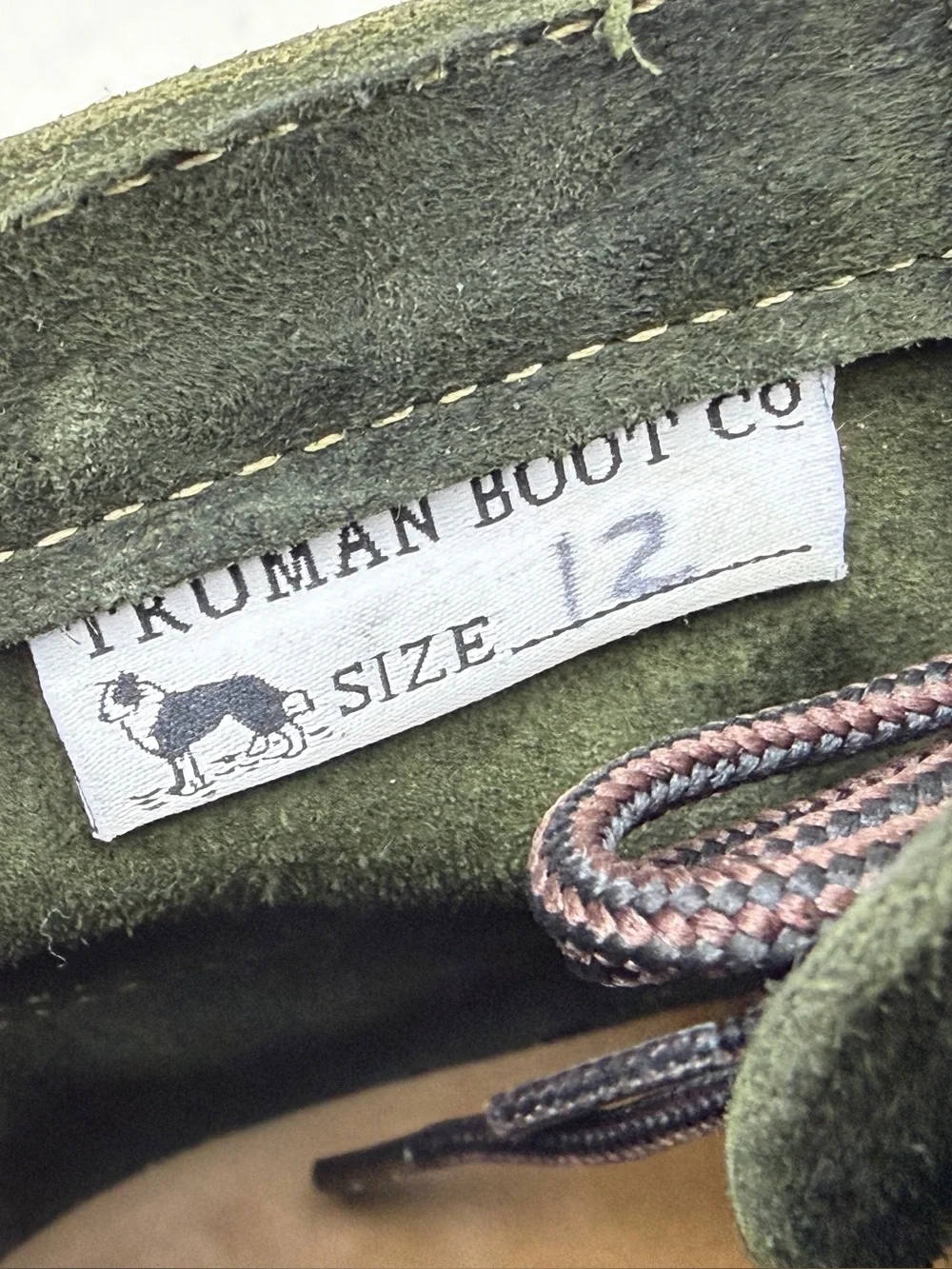 Truman Boot Co Green Leather Cap Toe Men’s 12 Boot Excellent